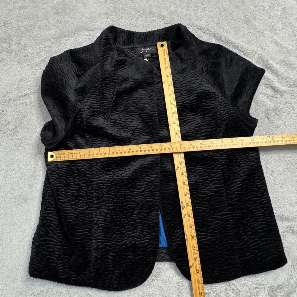 Josephine Black Textured Short Sleeve Jacket Women's Size 14 BRAND‎ NEW!